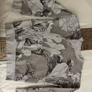 Floral Grey Women’s Sweater